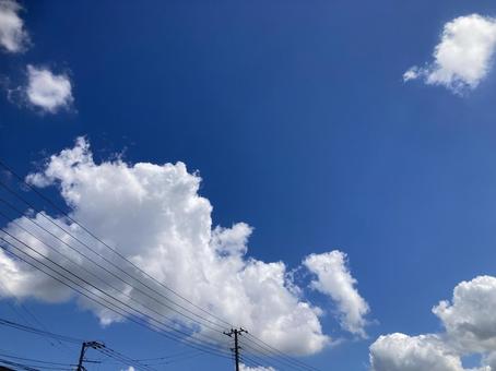 真夏の青空 真夏の青空の写真