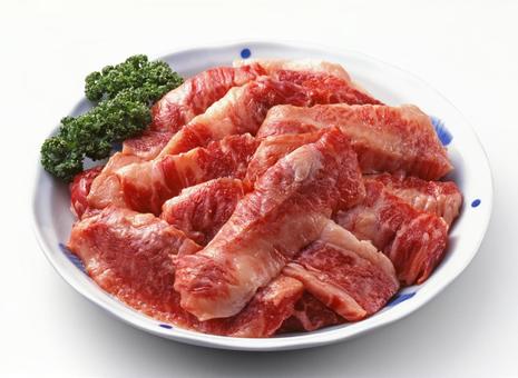 牛モモカルビ切り落とし 牛モモカルビ切り落とし 焼き肉用,牛肉,生肉の写真素材