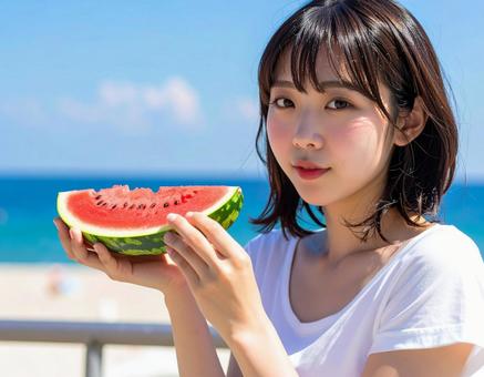 夏はスイカです 夏はスイカですの写真