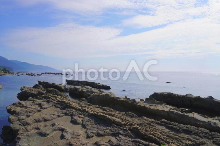 弁慶の洗濯岩　福井県福井市 自然,風景,景色の写真素材