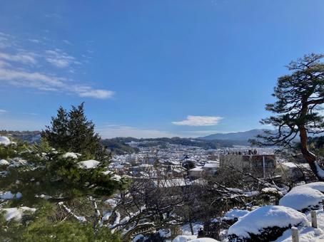 景色 景色 冬,凍った湖,雪景色の写真素材