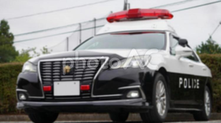 日本の警察車両（パトカー）のイメージ素材 パトカー,クルマ,警察の写真素材