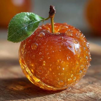 Apricots shine like transparent glass, apricot, apricot, clarity, JPG