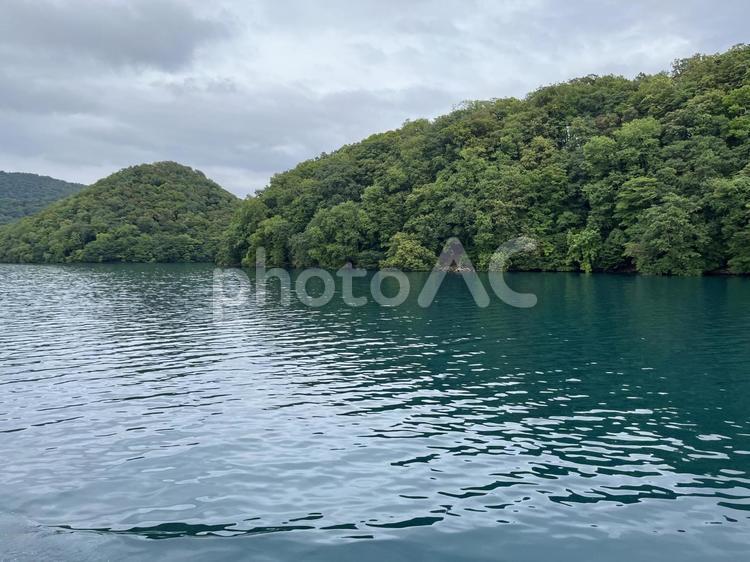 洞爺湖　観光船からの眺め 洞爺湖,観光船,自然の写真素材