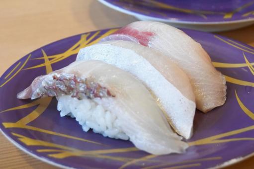 白身魚の握り寿司 白身魚の握り寿司の写真