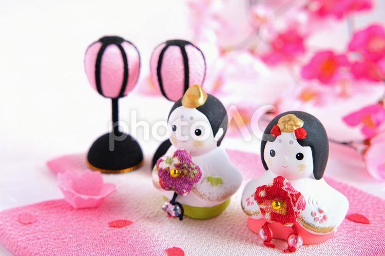 ひな祭りのイメージ 雛人形,ひな祭り,桃の節句の写真素材