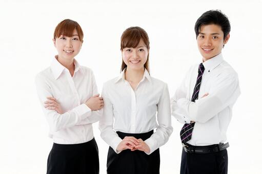 若いビジネスマン男女3人のイメージ ビジネスマン,ビジネスウーマン,ビジネスの写真素材