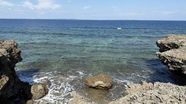 沖縄　久高島 沖縄,南城市,久高島の写真素材