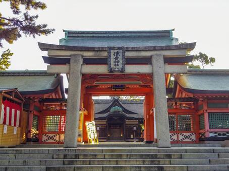 【大阪府】大阪市・住吉大社 住吉大社,寺社仏閣,神社の写真素材