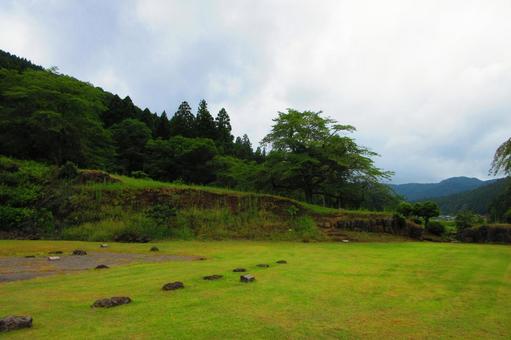 福井県-一乗谷朝倉氏遺跡-中の御殿跡 福井県-一乗谷朝倉氏遺跡-中の御殿跡 一乗谷,朝倉氏遺跡,中の御殿跡の写真素材