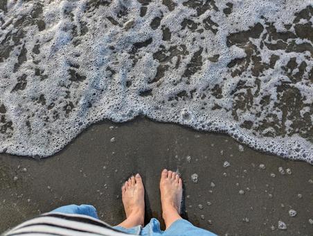 海 砂浜 夏 海 砂浜 夏 海,波打ち際,砂浜の写真素材