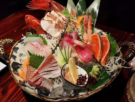 お刺身の盛り合わせ お刺身の盛り合わせ お刺身,食事,居酒屋の写真素材