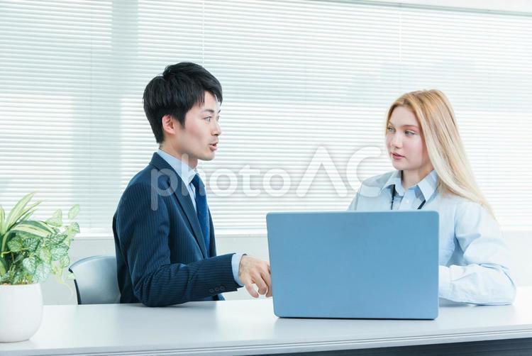 ふてくされる女性会社員　Business ビジネス,仕事,パソコンの写真素材