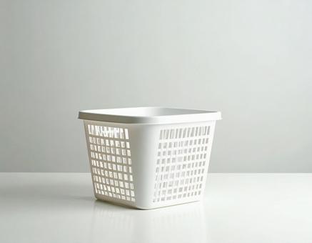 美しい白い籠、ショッピングバスケットケッ 美しい白い籠、ショッピングバスケットケッの写真