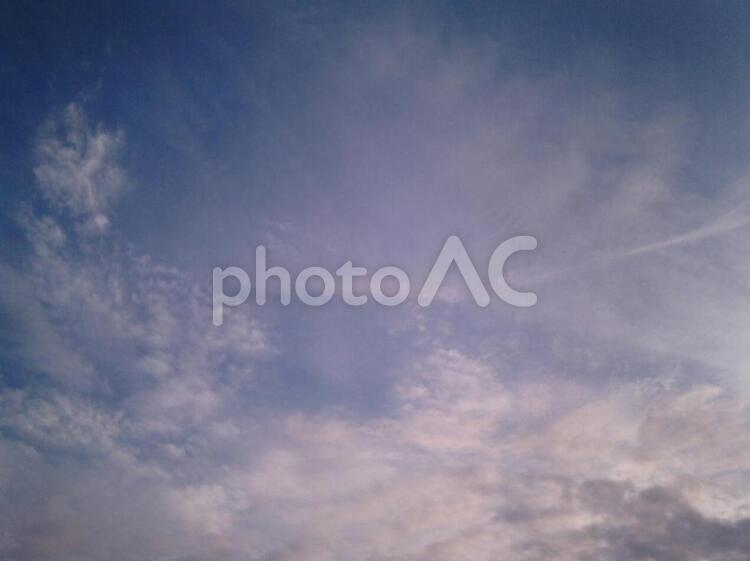 青空と雲 空,雲,青の写真素材