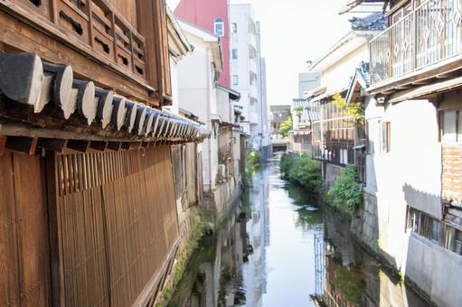 長浜大手門通り商店街 米川 長浜大手門通り商店街 米川 長浜大手門通り商店街,米川,川の写真素材