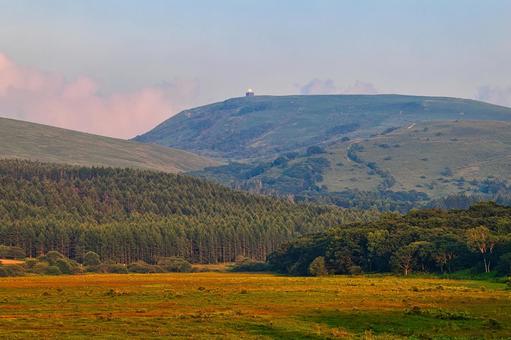 八ヶ岳連峰の霧ヶ峰高原の車山の写真