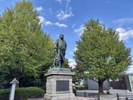 西郷隆盛像 西郷隆盛像 西郷隆盛,上野,上野公園の写真素材