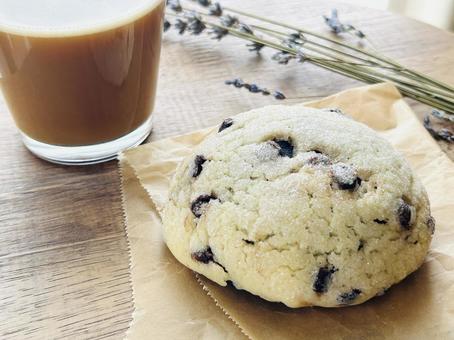 Photo, chocolate chip, melonpan, bread, 