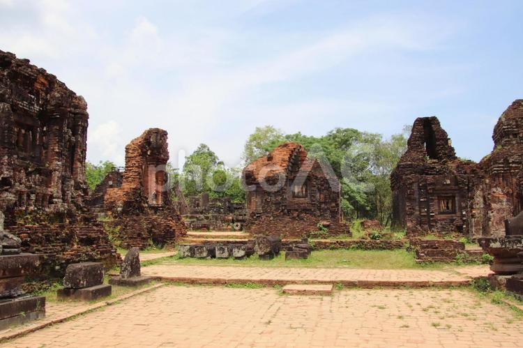 ベトナムの世界遺産ミーソン遺跡 ベトナム,世界遺産,観光名所の写真素材