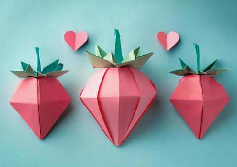 いちご折り紙セットの写真