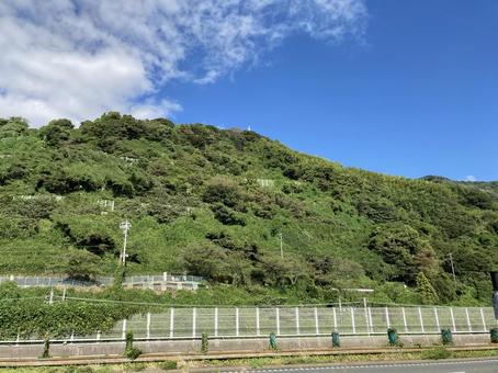 山と空 山と空 空,山,雲の写真素材