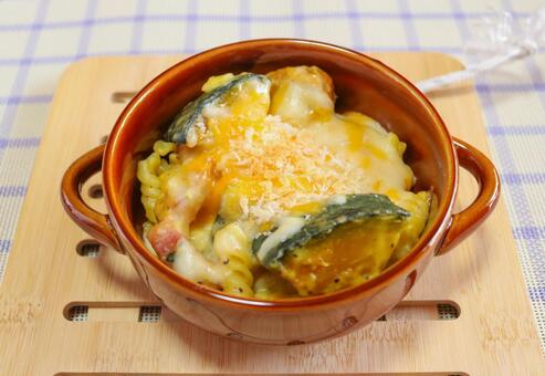 かぼちゃのグラタン グラタン,南瓜,食べ物の写真素材