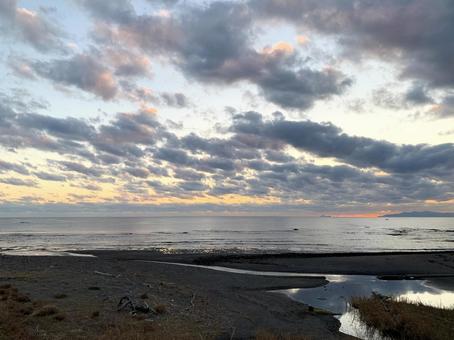 美しい眺め・J 美しい眺め・J 海,空,夕焼けの写真素材