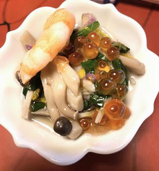 前菜 卓袱料理 長崎 いくら 前菜 卓袱料理 長崎 いくらの写真