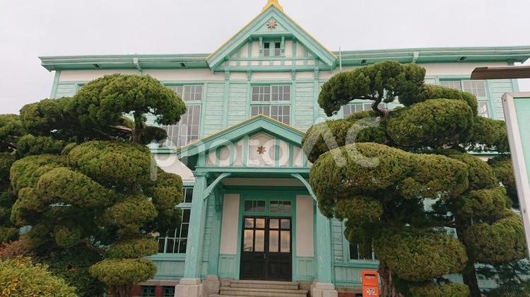 香川　国立粟島海員学校跡 香川,粟島,旅の写真素材