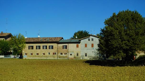 イタリア/ボローニャ地方の道路 高速道路,田舎,風景の写真素材