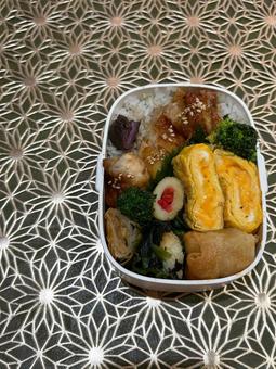 味噌漬け鶏胸肉の美味しいお弁当 お弁当,手作り,毎日の写真素材