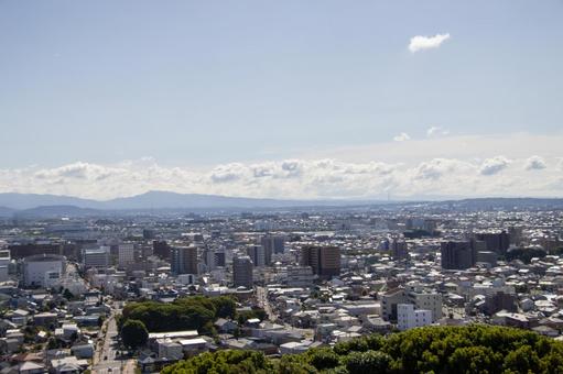 小牧山城からの眺め 小牧山城からの眺めの写真