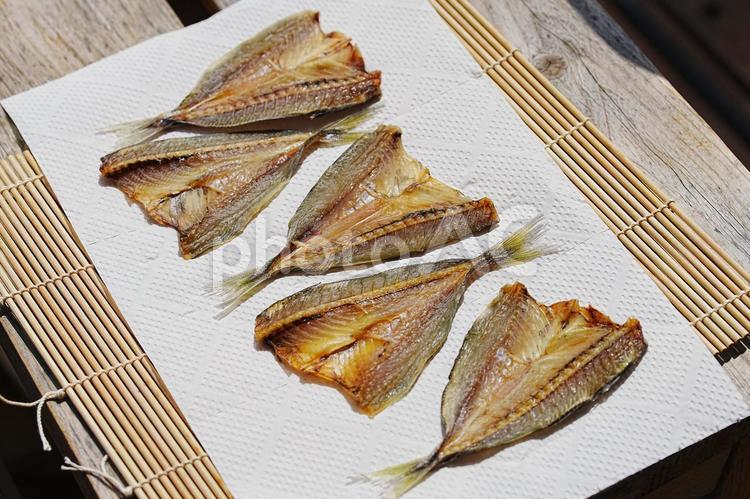 鯵のみりん干し アジ,魚,干物の写真素材