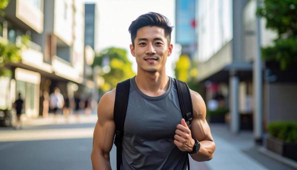 ジム帰りの写真