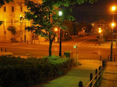 夜の函館の街並み 夜の函館の街並み 函館,夜景,夜の写真素材