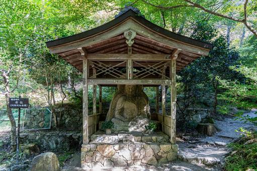 京都 大原三千院 阿弥陀石仏 京都 大原三千院 阿弥陀石仏の写真