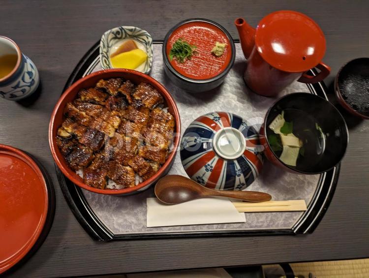 うなぎ　ひつまぶし　鰻 鰻,うな丼,ひつまぶしの写真素材