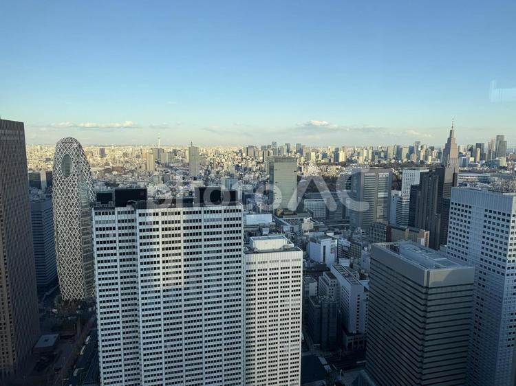 東京都庁から東京の街並みを見下ろす サンセット,銀座,新橋の写真素材