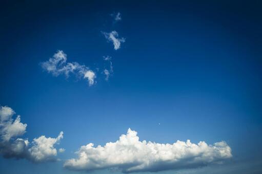青空と白い雲 青空と白い雲の写真