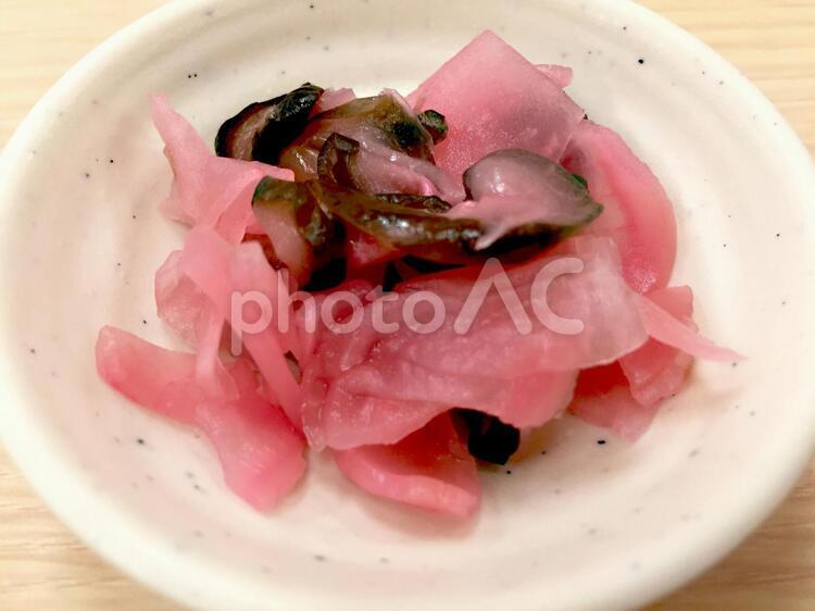 梅風味のお漬物 漬物,しば漬け,お漬物の写真素材