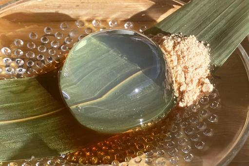 水まんじゅう 水まんじゅう,葛粉,饅頭の写真素材