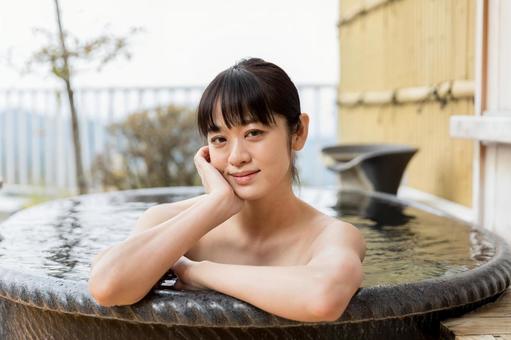 温泉イメージ 温泉イメージ 女性,温泉,人物の写真素材