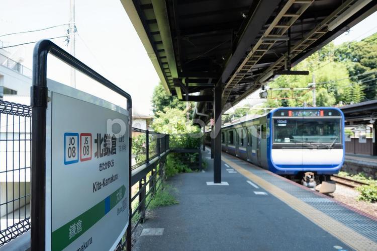 ［神奈川県鎌倉市］北鎌倉駅 鎌倉,北鎌倉駅,jr横須賀線の写真素材
