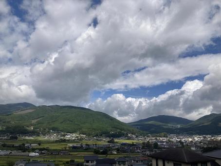 山の景色の写真