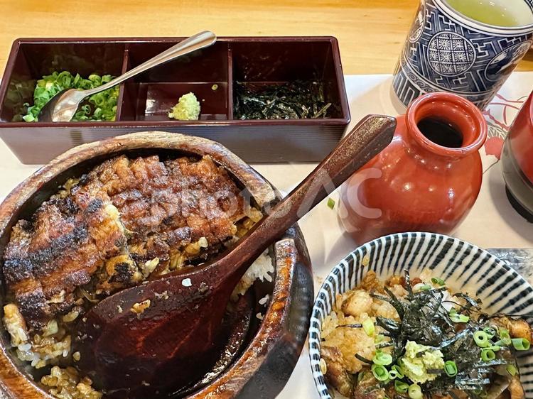 ひつまぶし　二膳目 ひつまぶし,うなぎ,名古屋の写真素材