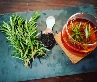 Photo, rosemary tea, rosemary, herb tea, 