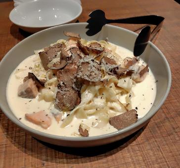 ポルチーニパスタ 立川,ビストロ,フラットの写真素材