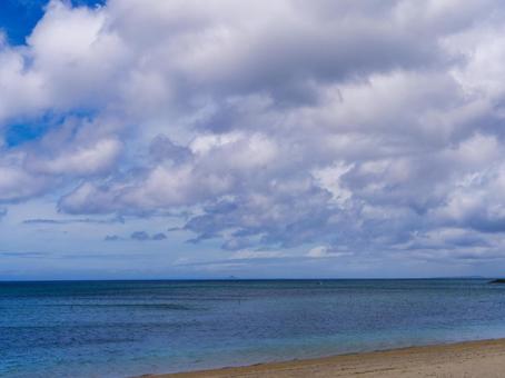 美しい海と空 美しい海と空の写真