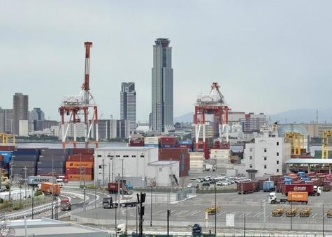 咲洲 咲洲 咲洲,夢洲,キリンの写真素材